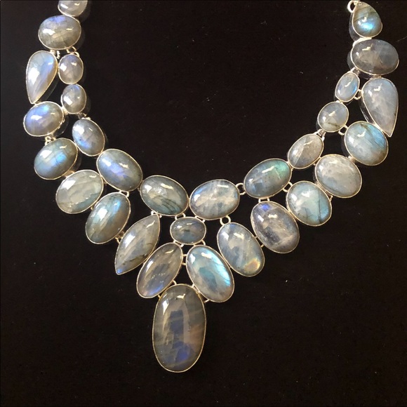 Jewelry - Sterling silver labradorite necklace